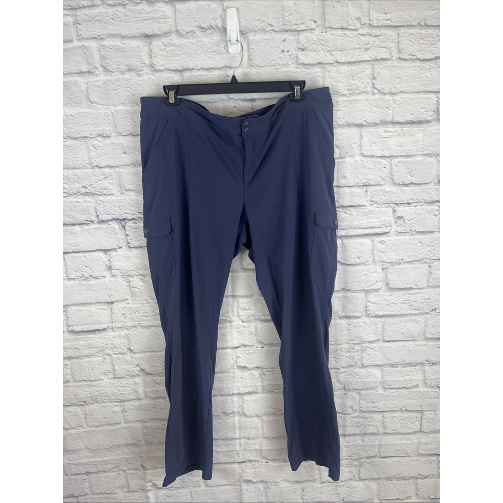 Columbia Women's Blue Outdoor Hiking Lightweight Cargo Style Pants  Size 20W
